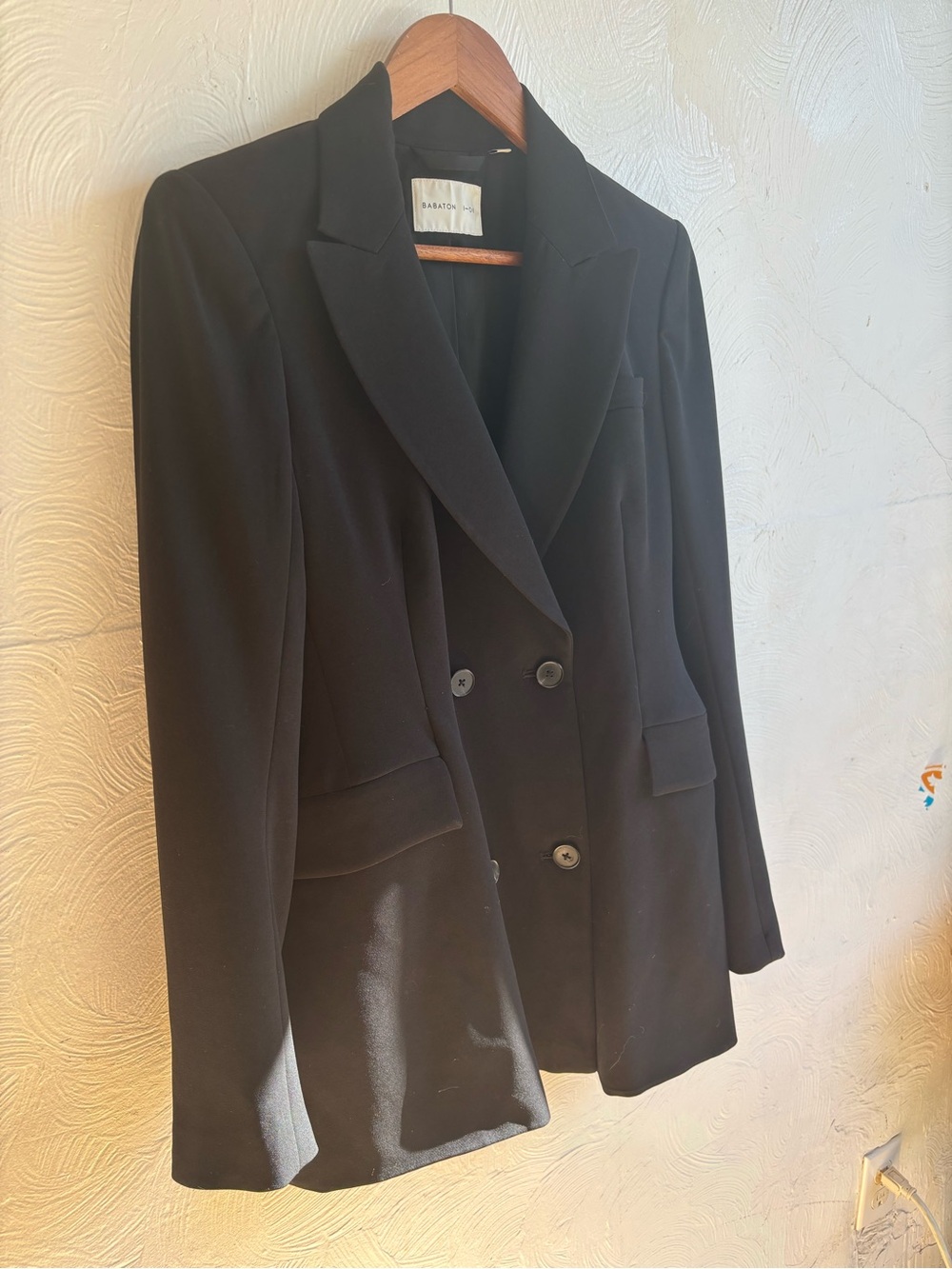 Aritzia - Babaton 1-10, BLack Double-Breasted Women's Blazer, size 10